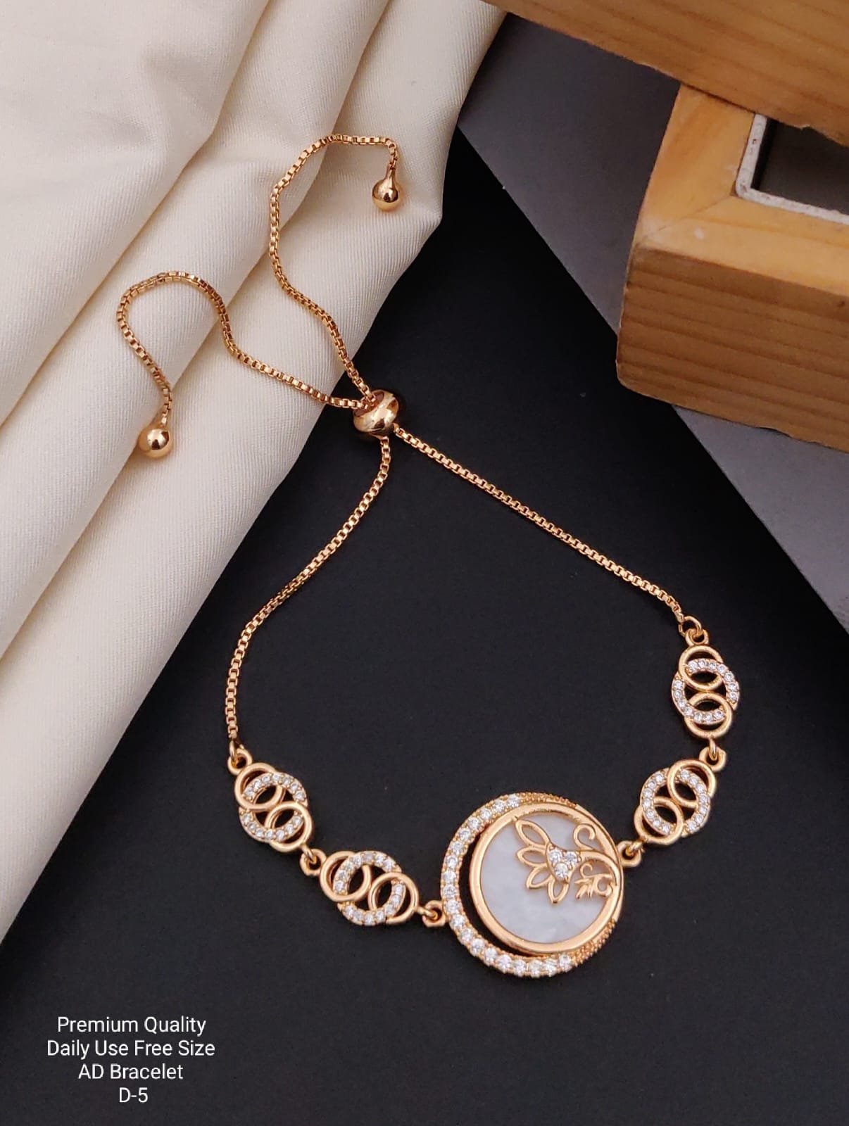 adjustable gold forming bracelet