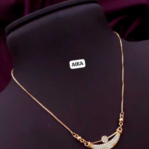 Rose gold polish mangalsutra