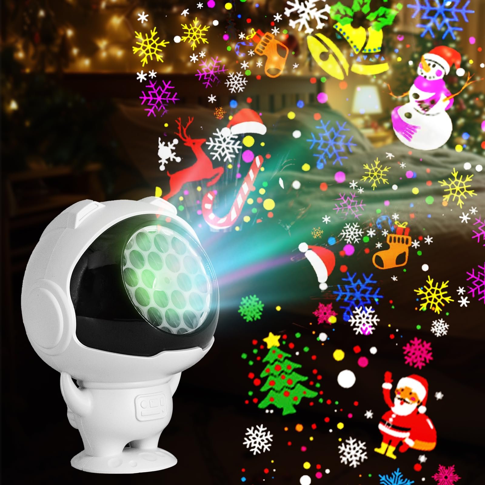 holiday-themed LED projector light