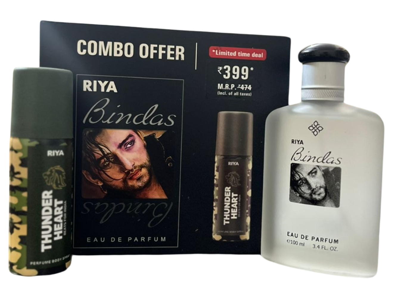 Riya Bindas Eau De Parfum Combo Set
